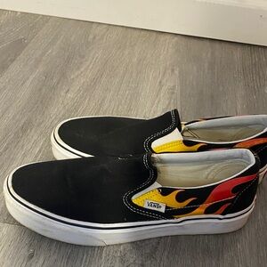 Flame Slip On Vans
